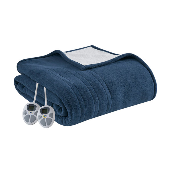 Serta Fleece to Sherpa Heated Blanket & Reviews Wayfair